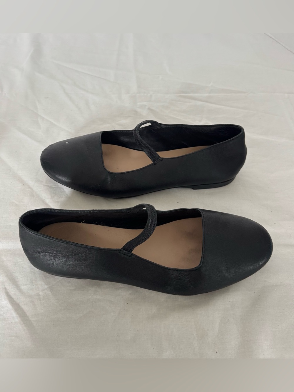 Everlane Black Mary Jane Style Ballet Flats 6